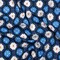 1 Yard Cotton Voile Blue and Orange Geometric - Santorini Spritz Print Fabric